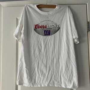 Ny Giants Coors Light T shirt size XL